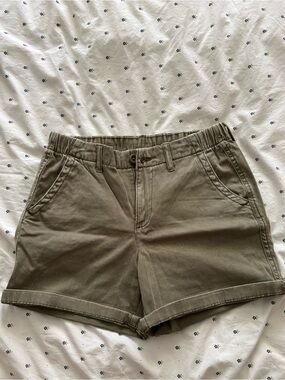 Army green shorts